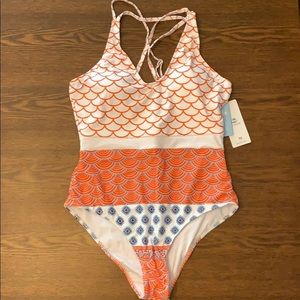 NEW coral print cupshe swimsuit